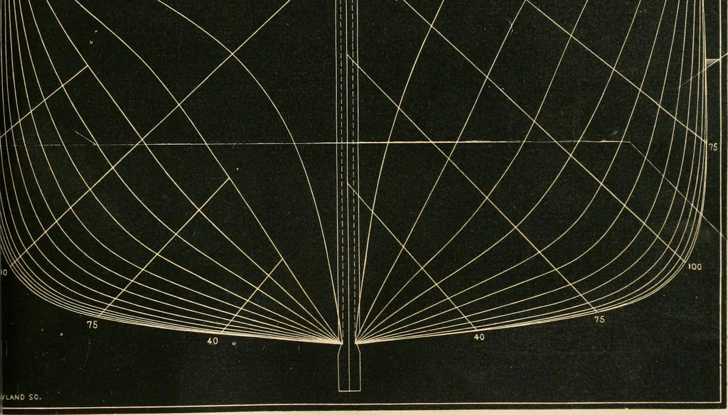 An illustration from Treatise on marine and naval architecture, or, Theory and practice blended in ship building. Illustrated with more than 50 engravings, 1852, leaf 242