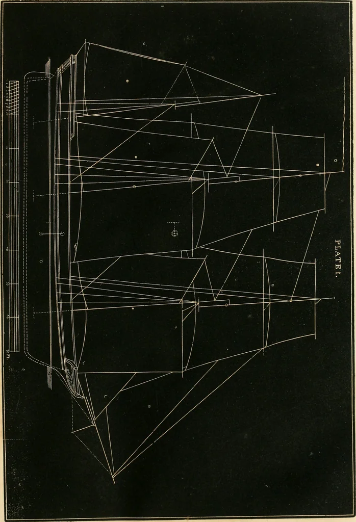 An illustration from Treatise on marine and naval architecture, or, Theory and practice blended in ship building. Illustrated with more than 50 engravings, 1852, leaf 90