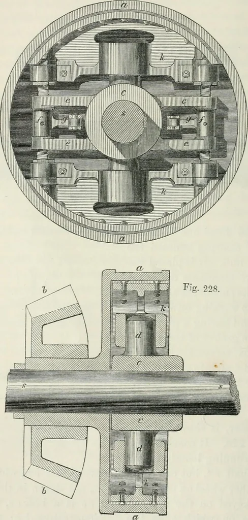 An illustration from Treatise on mills and mill work, 1861, leaf 117