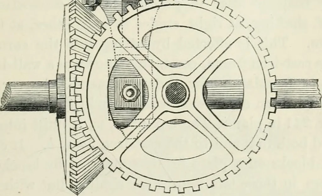 An illustration from Treatise on mills and mill work, 1861, leaf 122