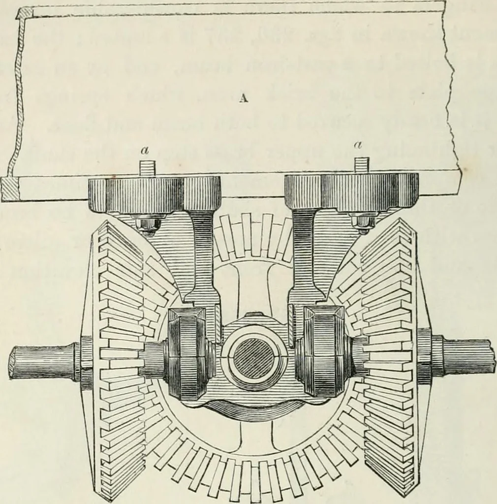 An illustration from Treatise on mills and mill work, 1861, leaf 123