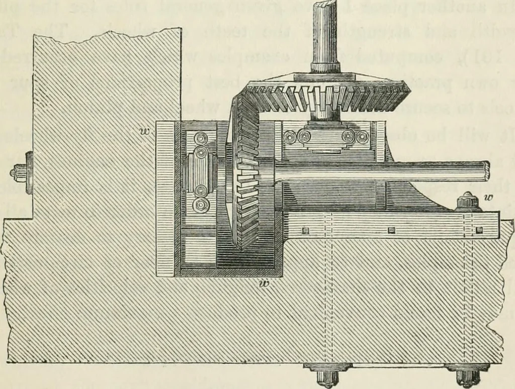 An illustration from Treatise on mills and mill work, 1861, leaf 124