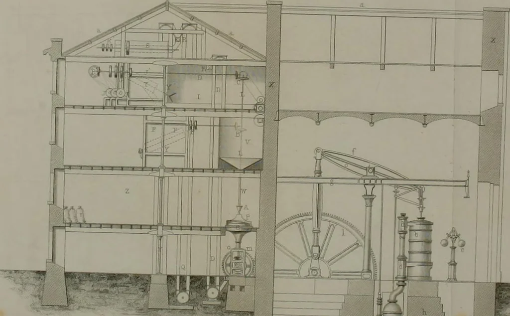 An illustration from Treatise on mills and mill work, 1861, leaf 161