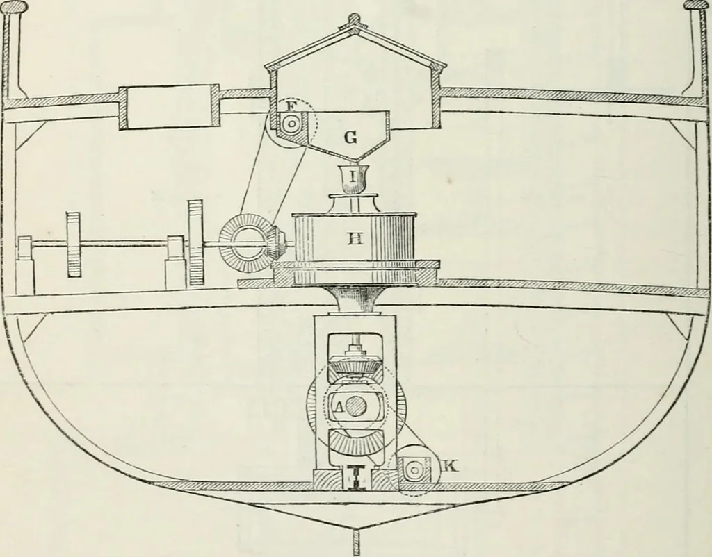 An illustration from Treatise on mills and mill work, 1861, leaf 169