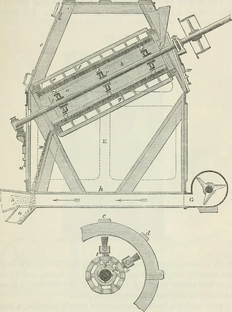 An illustration from Treatise on mills and mill work, 1861, leaf 176