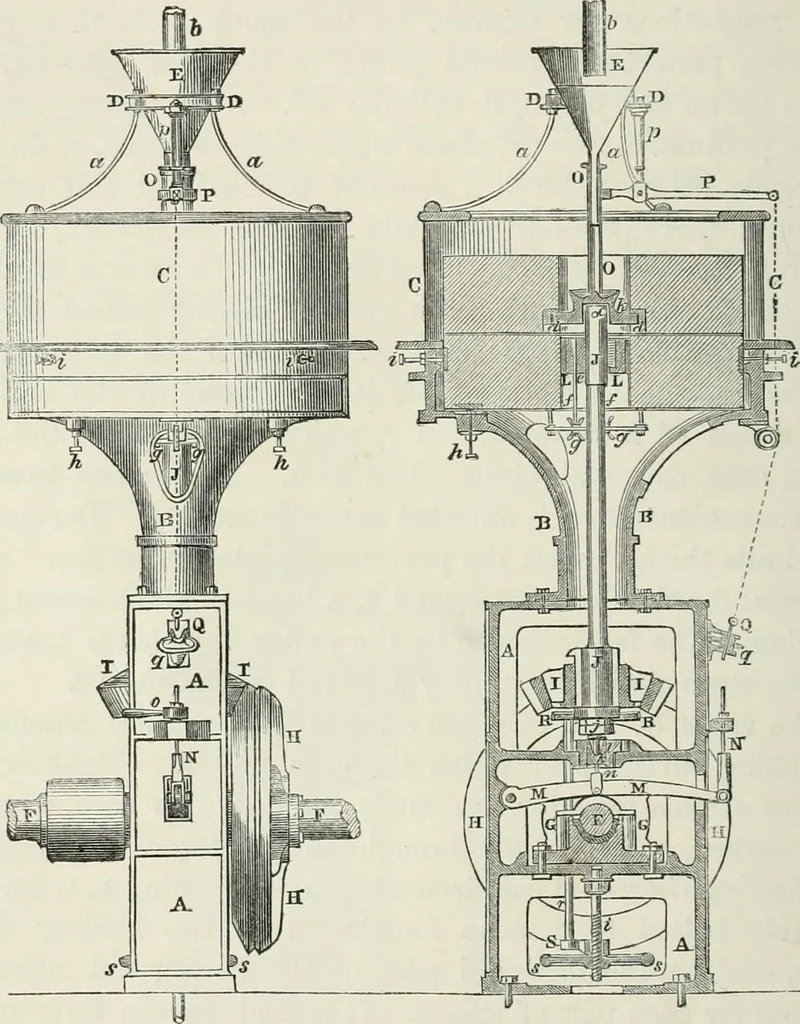 An illustration from Treatise on mills and mill work, 1861, leaf 181