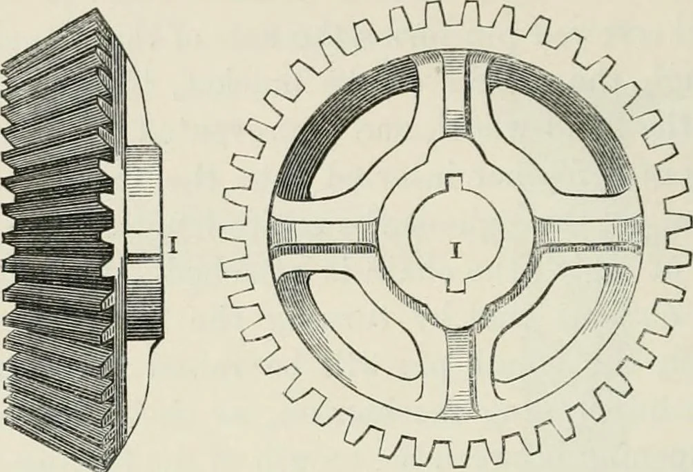 An illustration from Treatise on mills and mill work, 1861, leaf 193