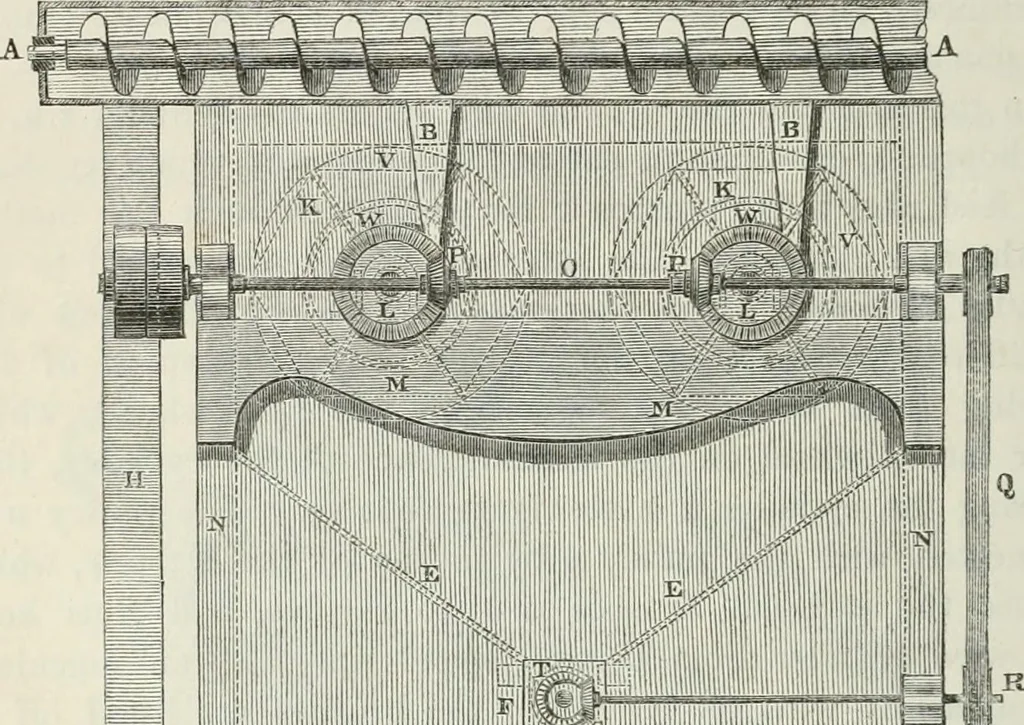 An illustration from Treatise on mills and mill work, 1861, leaf 199