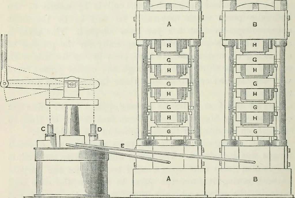 An illustration from Treatise on mills and mill work, 1861, leaf 267
