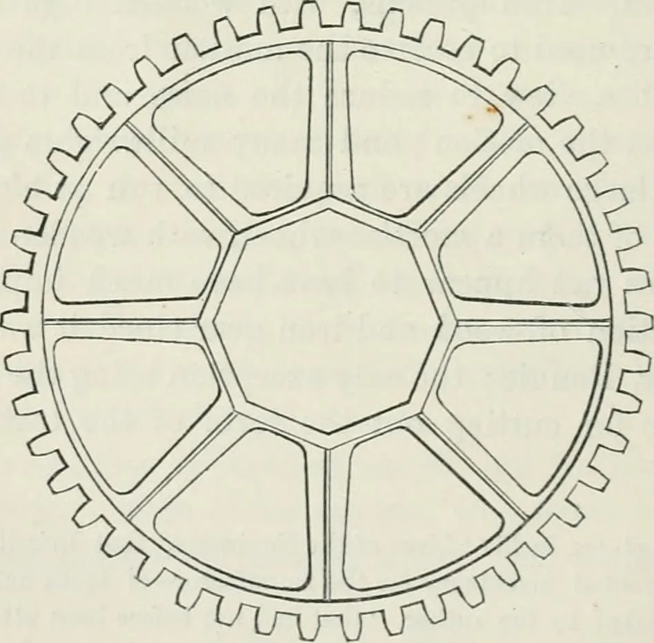 An illustration from Treatise on mills and mill work, 1861, leaf 27