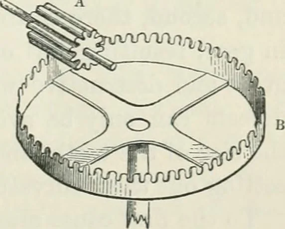 An illustration from Treatise on mills and mill work, 1861, leaf 28