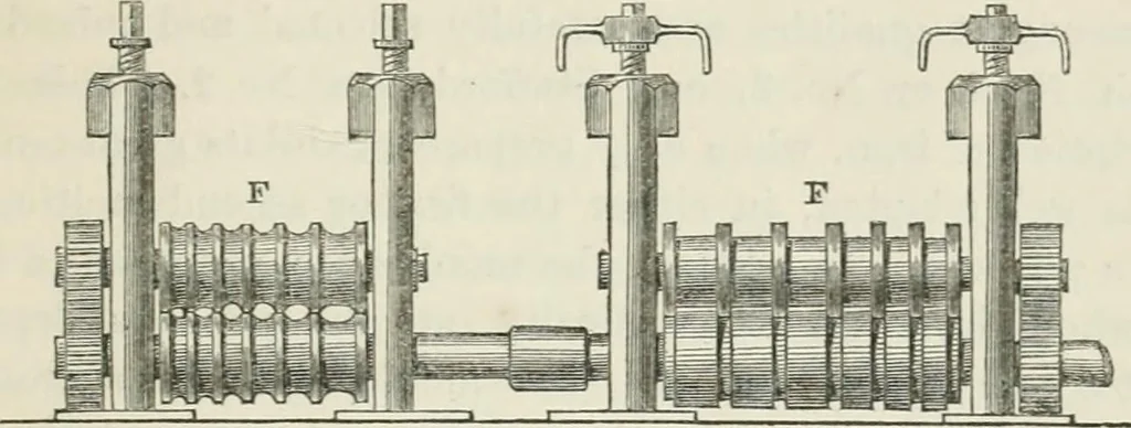 An illustration from Treatise on mills and mill work, 1861, leaf 298