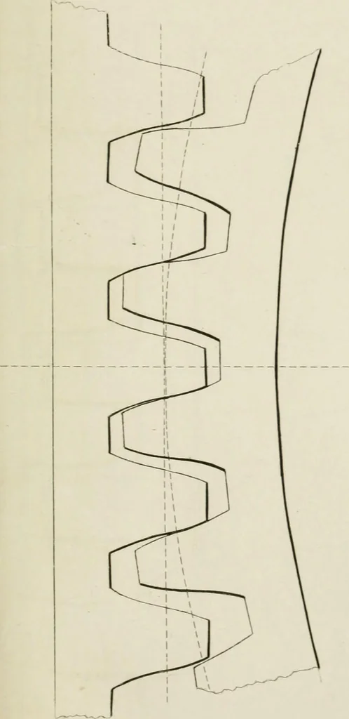 An illustration from Treatise on mills and mill work, 1861, leaf 54