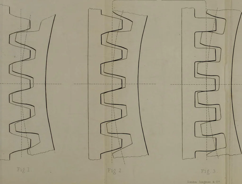 An illustration from Treatise on mills and mill work, 1861, leaf 55