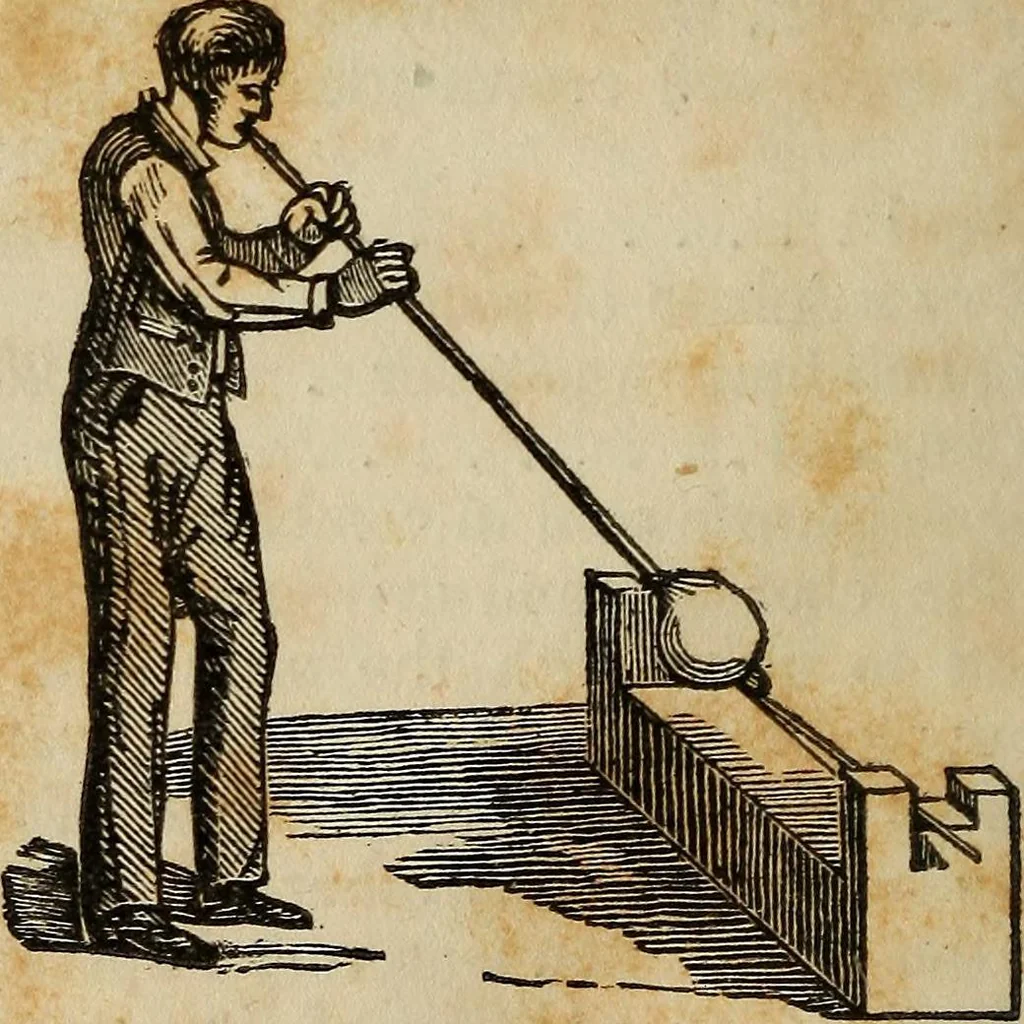 An illustration from A treatise on the origin, progressive improvement, and present state of the manufacture of porcelain and glass, 1832, leaf 147