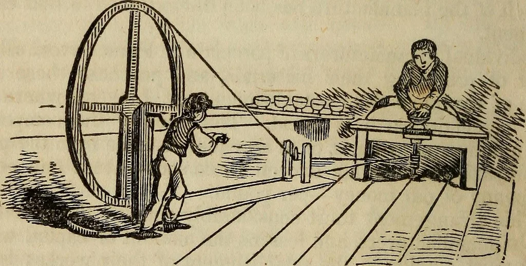 An illustration from A treatise on the origin, progressive improvement, and present state of the manufacture of porcelain and glass, 1832, leaf 49