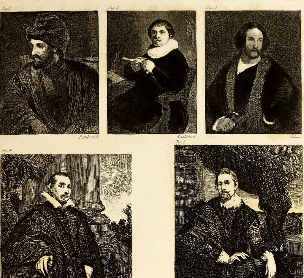 An illustration from A treatise on painting : In four parts ... The whole illustrated by examples from the Italian, Venetian, Flemish, and Dutch schools, 1837, leaf 228