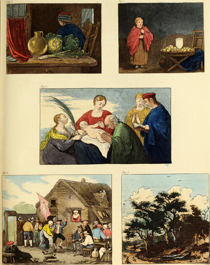 An illustration from A treatise on painting : In four parts ... The whole illustrated by examples from the Italian, Venetian, Flemish, and Dutch schools, 1837, leaf 298