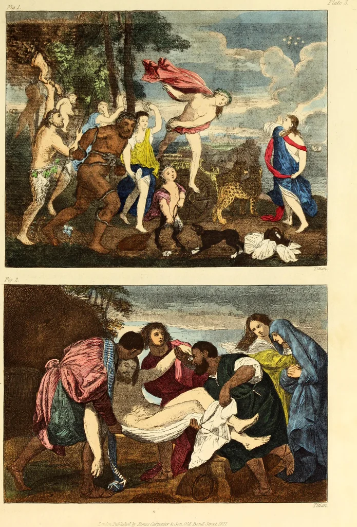 An illustration from A treatise on painting : In four parts ... The whole illustrated by examples from the Italian, Venetian, Flemish, and Dutch schools, 1837, leaf 314