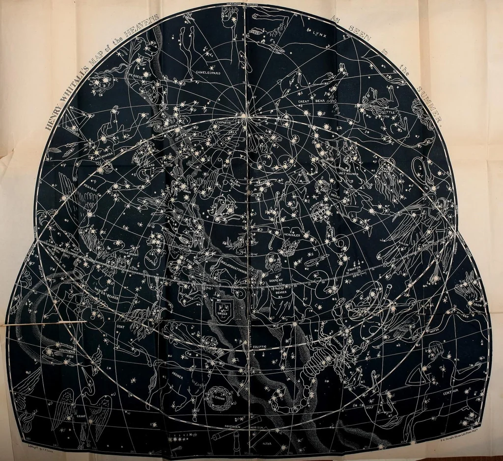 An illustration from A treatise on the principal fixed stars and constellations, with maps, illustrative of them as seen in the four seasons, 1850, leaf 41