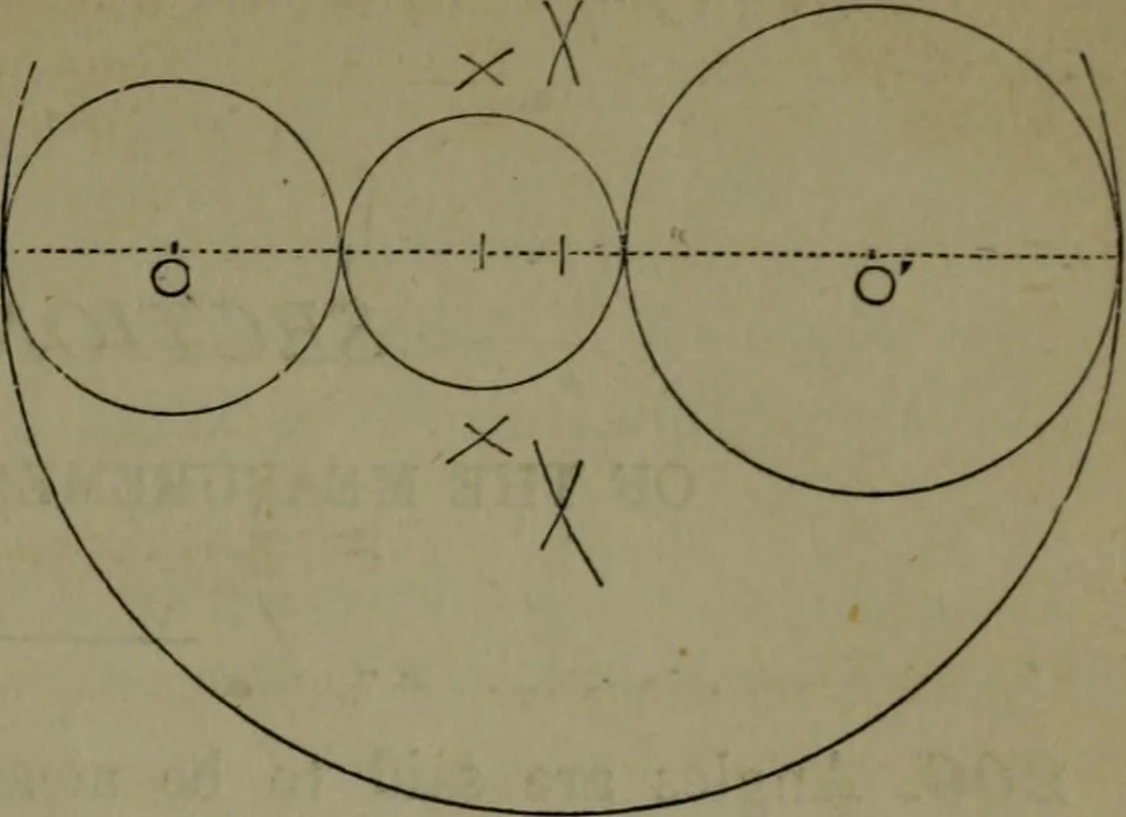 An illustration from A treatise on special or elementary geometry, 1877, leaf 114