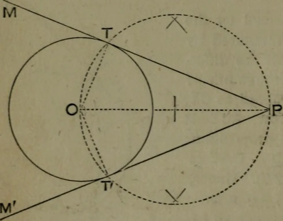 An illustration from A treatise on special or elementary geometry, 1877, leaf 123