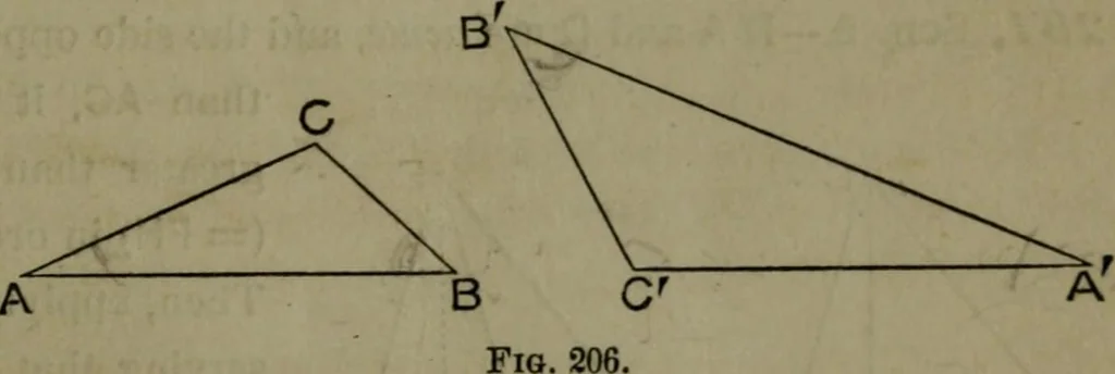 An illustration from A treatise on special or elementary geometry, 1877, leaf 146