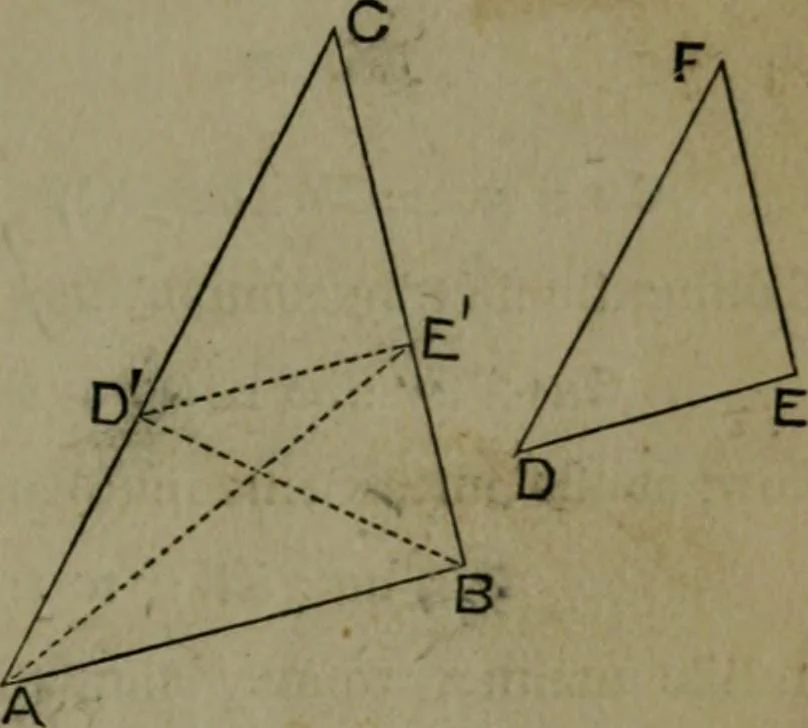 An illustration from A treatise on special or elementary geometry, 1877, leaf 166