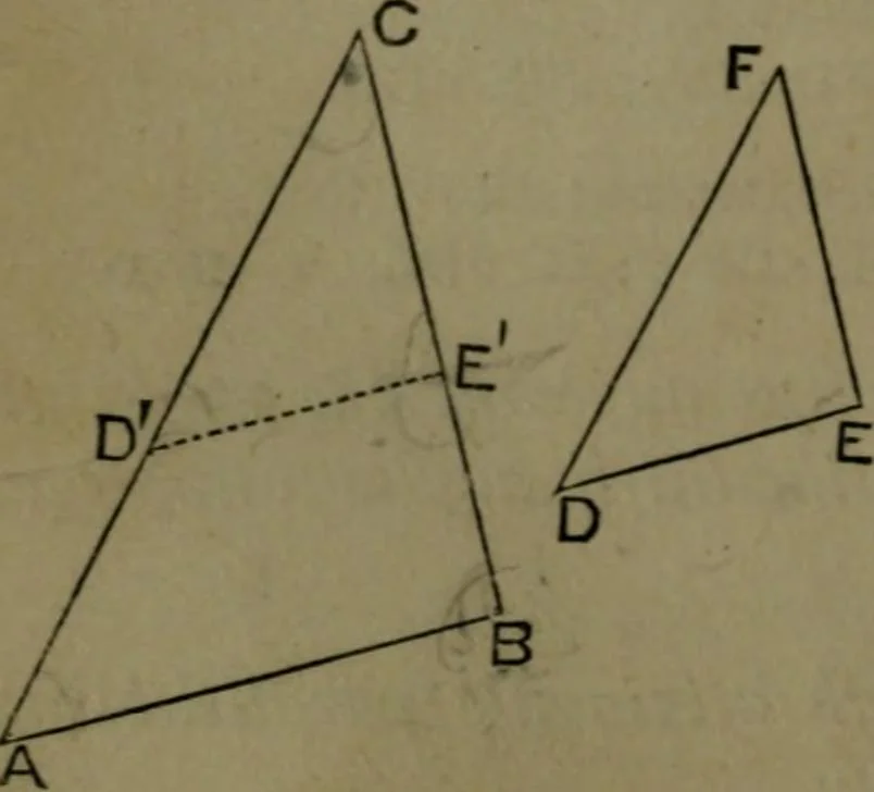 An illustration from A treatise on special or elementary geometry, 1877, leaf 167