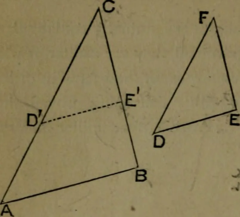 An illustration from A treatise on special or elementary geometry, 1877, leaf 169