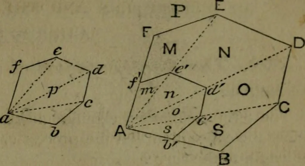 An illustration from A treatise on special or elementary geometry, 1877, leaf 178