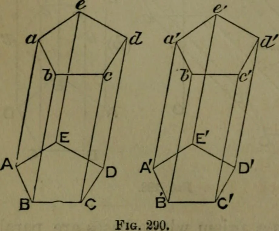 An illustration from A treatise on special or elementary geometry, 1877, leaf 209