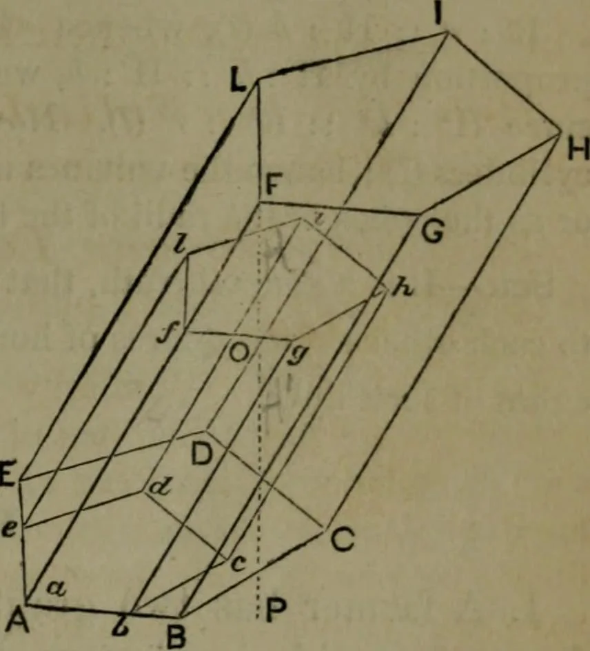 An illustration from A treatise on special or elementary geometry, 1877, leaf 218