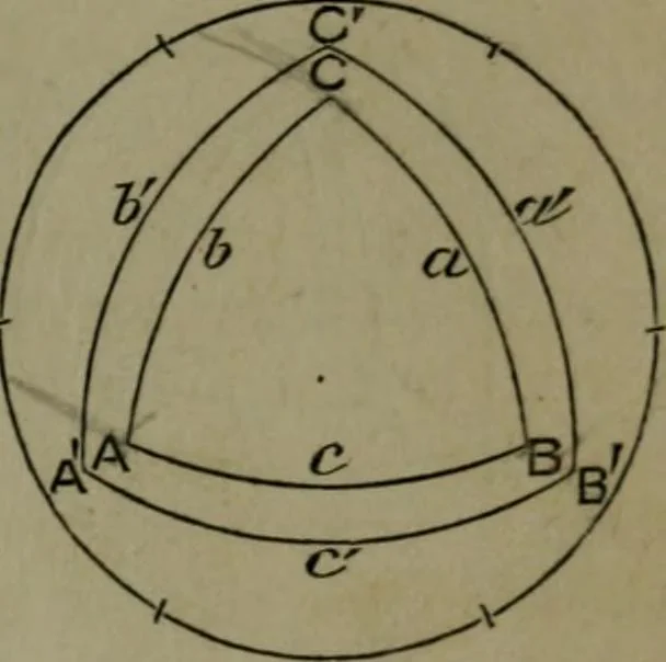 An illustration from A treatise on special or elementary geometry, 1877, leaf 248