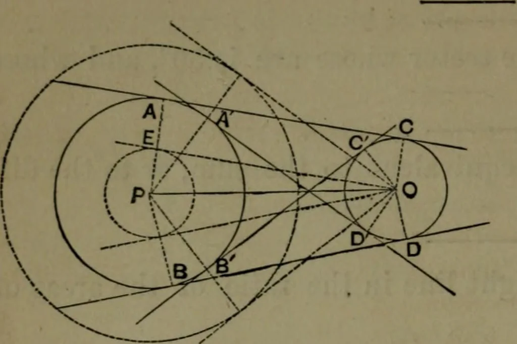 An illustration from A treatise on special or elementary geometry, 1877, leaf 293