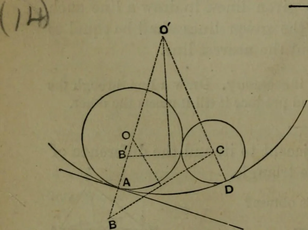 An illustration from A treatise on special or elementary geometry, 1877, leaf 293