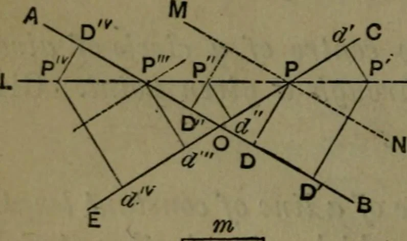 An illustration from A treatise on special or elementary geometry, 1877, leaf 311