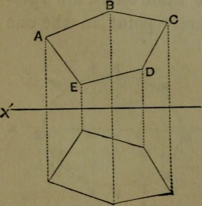 An illustration from A treatise on special or elementary geometry, 1877, leaf 317