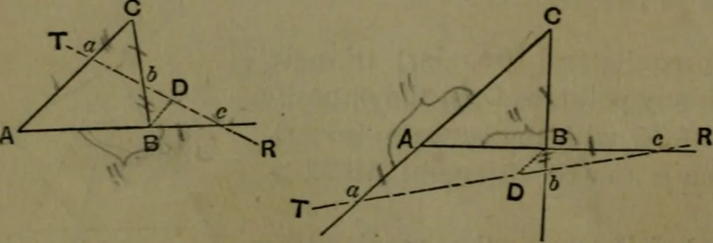An illustration from A treatise on special or elementary geometry, 1877, leaf 325