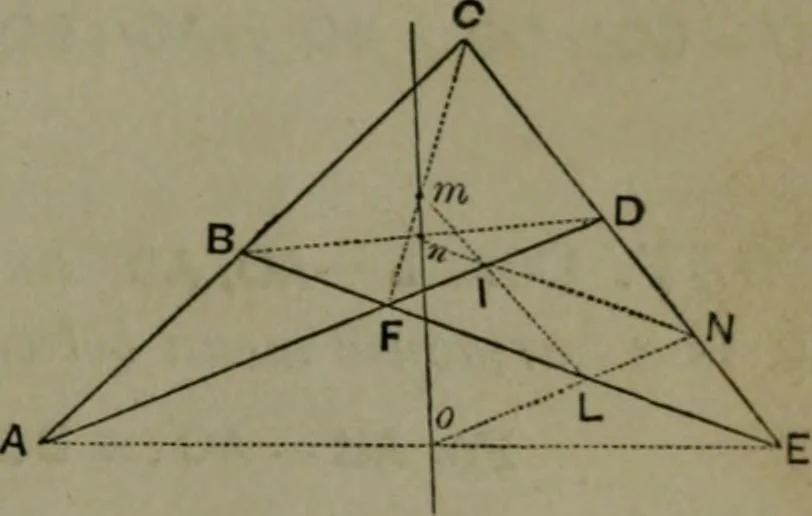 An illustration from A treatise on special or elementary geometry, 1877, leaf 328