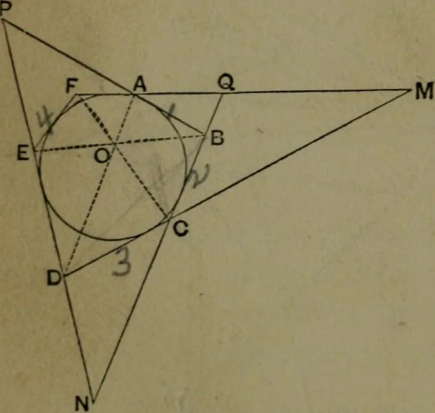 An illustration from A treatise on special or elementary geometry, 1877, leaf 337