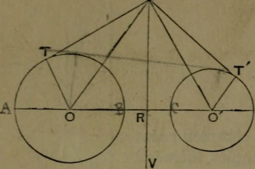 An illustration from A treatise on special or elementary geometry, 1877, leaf 343