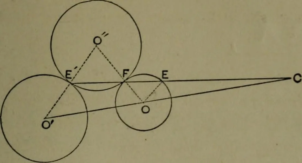 An illustration from A treatise on special or elementary geometry, 1877, leaf 346
