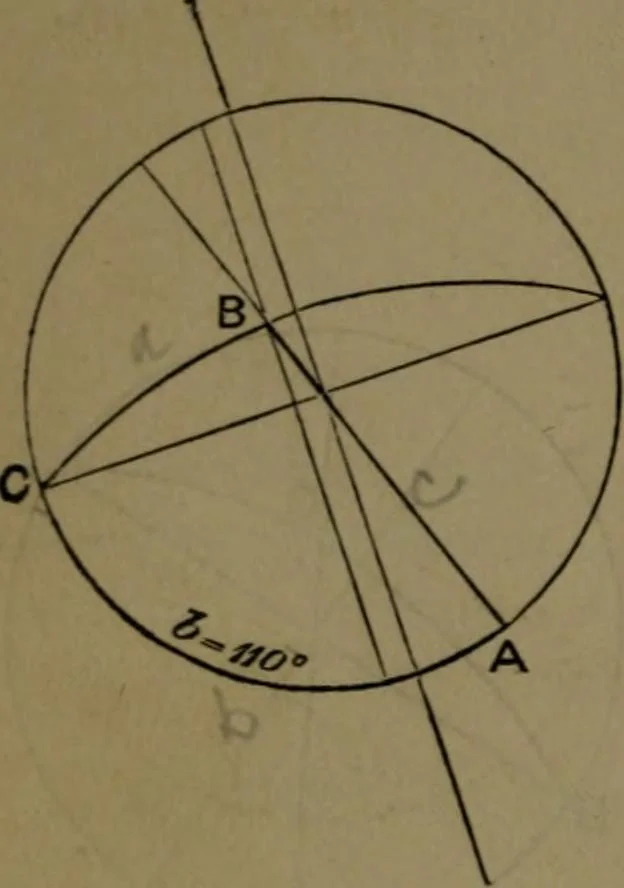 An illustration from A treatise on special or elementary geometry, 1877, leaf 421