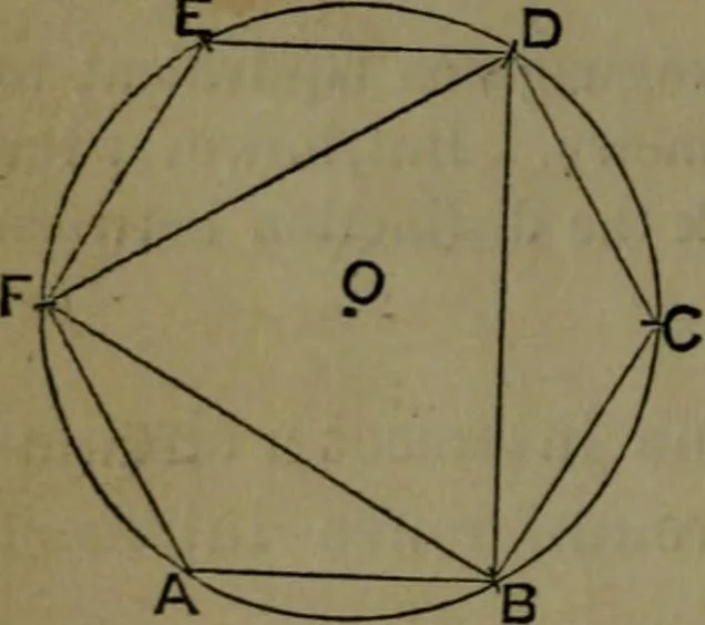An illustration from A treatise on special or elementary geometry, 1877, leaf 43