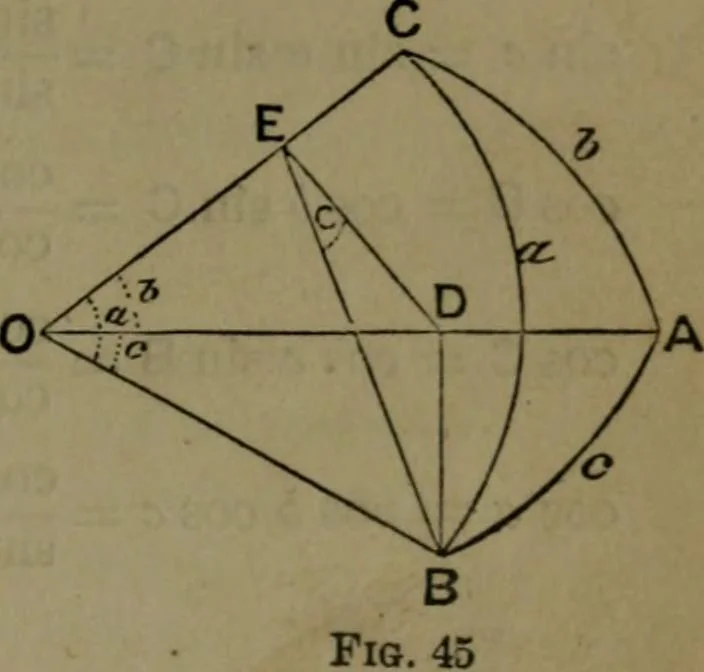 An illustration from A treatise on special or elementary geometry, 1877, leaf 430