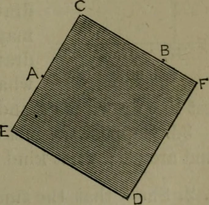 An illustration from A treatise on special or elementary geometry, 1877, leaf 48