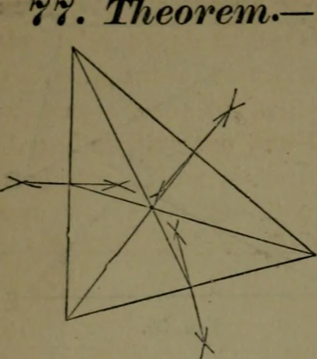 An illustration from A treatise on special or elementary geometry, 1877, leaf 55