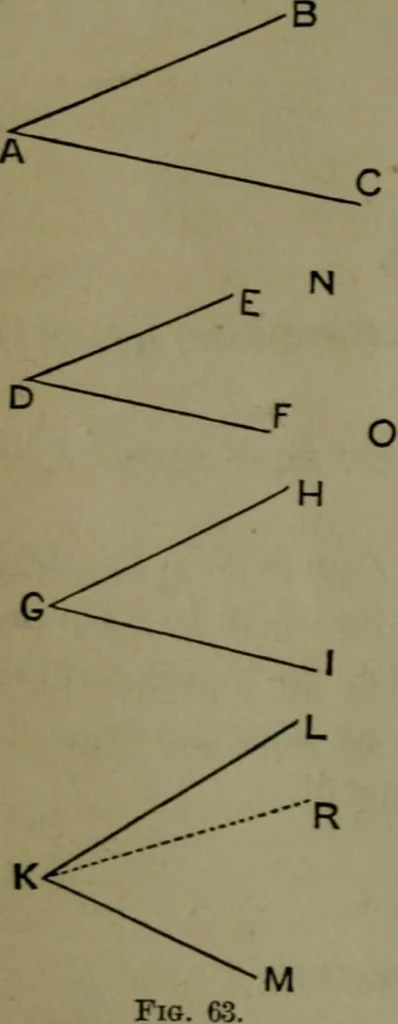 An illustration from A treatise on special or elementary geometry, 1877, leaf 57