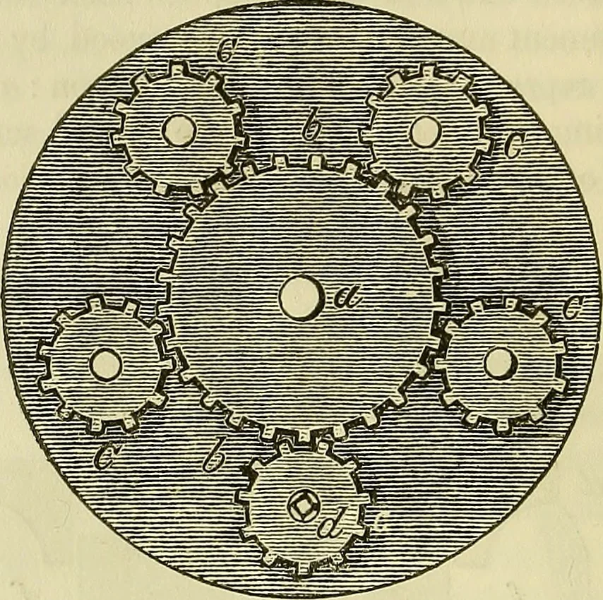 An illustration from Treatise on the steam engine, 1839, leaf 149